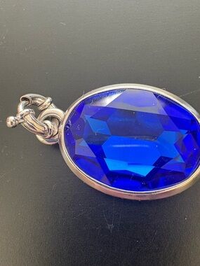 Myka blue faceted detachable pendant